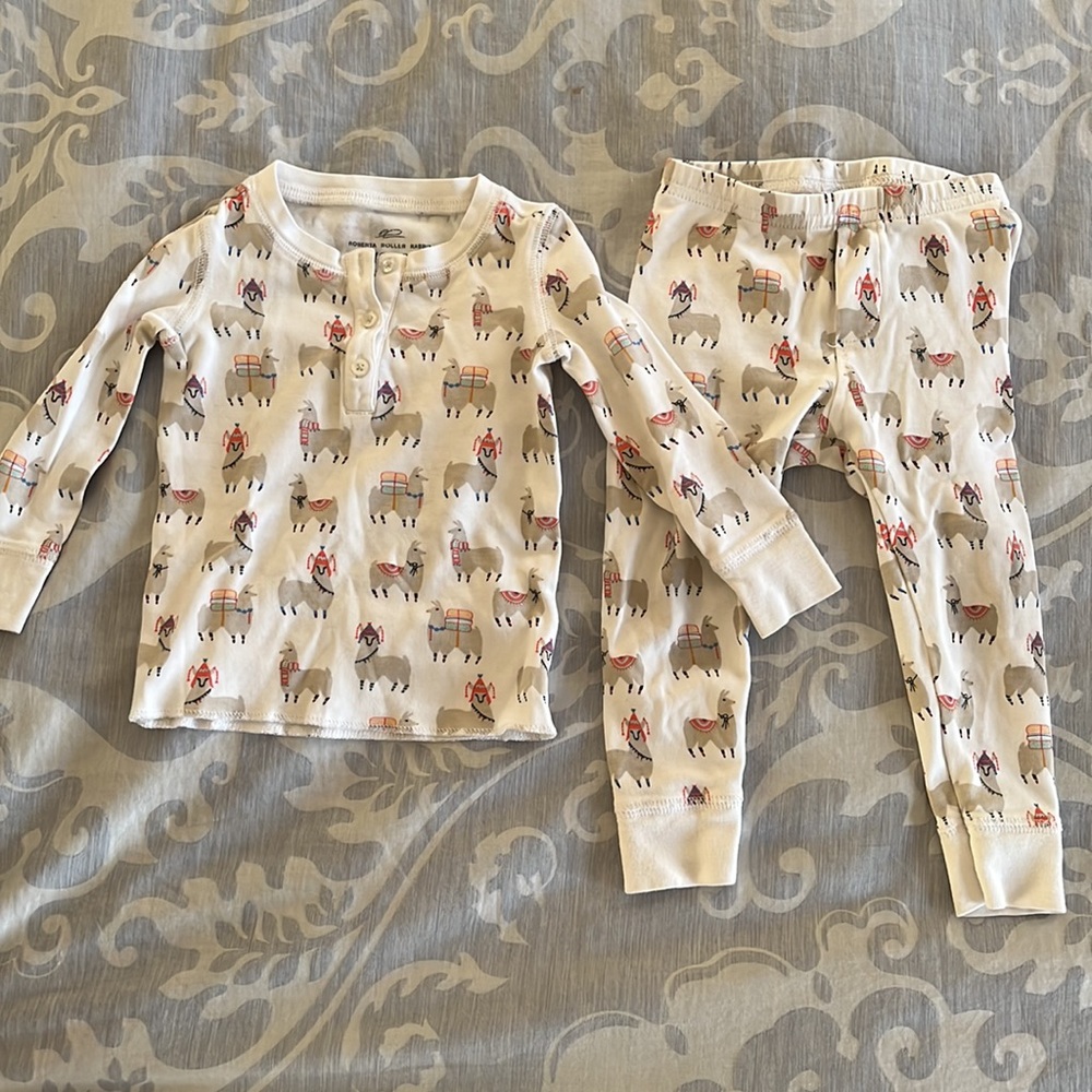 Roberta Roller Rabbit Llama Pajamas Size 12-18 Months